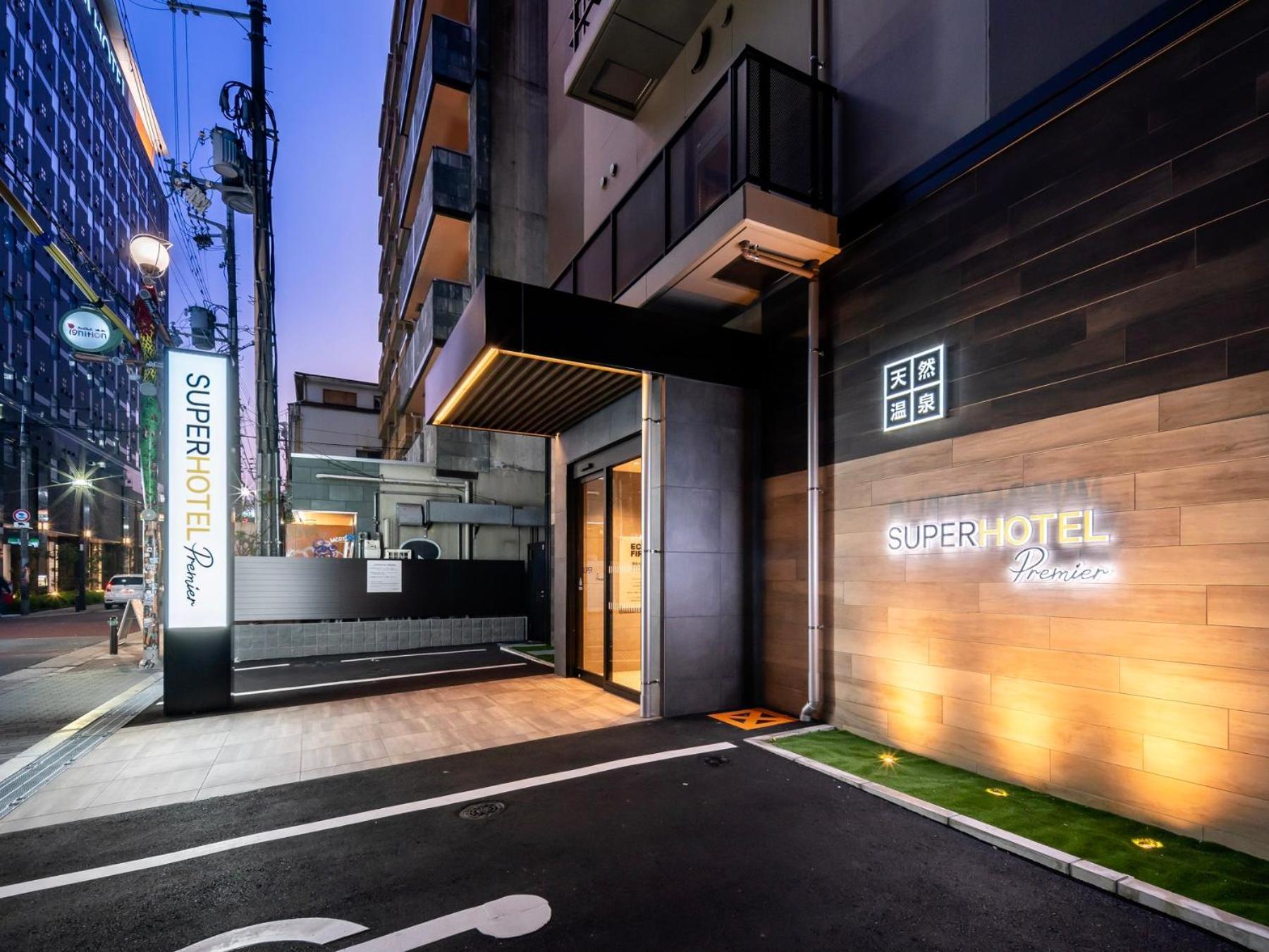 אוסקה Super Hotel Premier Namba Shinsaibashi Natural Hot Spring מראה חיצוני תמונה